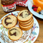 Nutella stuffed pancakes are portable and a great grab and go breakfast