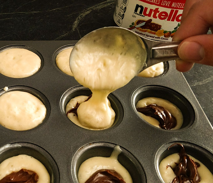 Making Nutella Muffins