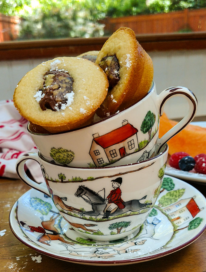 Nutella mini muffins are the perfect grab and go breakfast