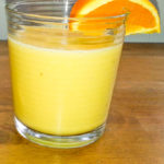 Frosted orange smoothie