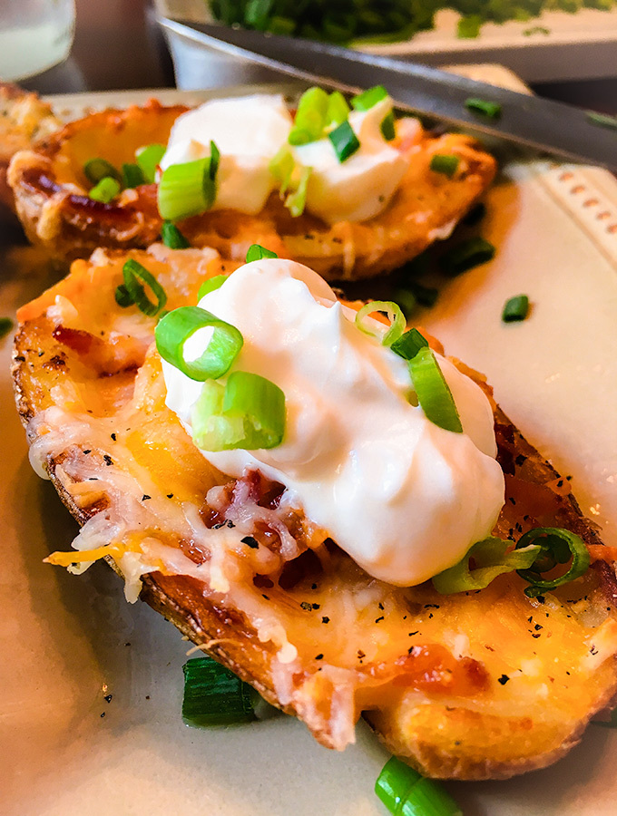 Cheese and Bacon Potato Skins