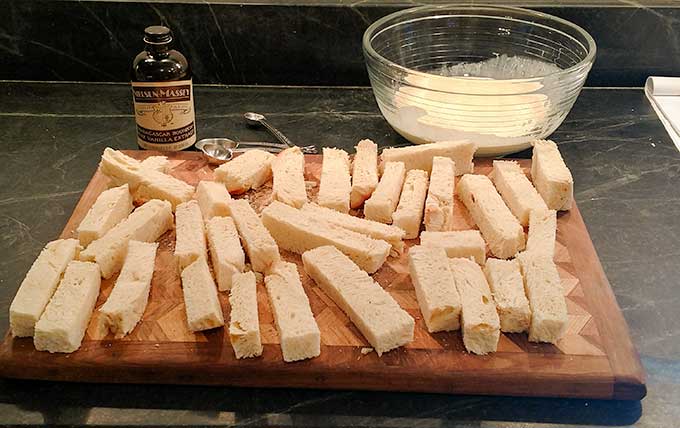 Drying French toast sticks for better portability