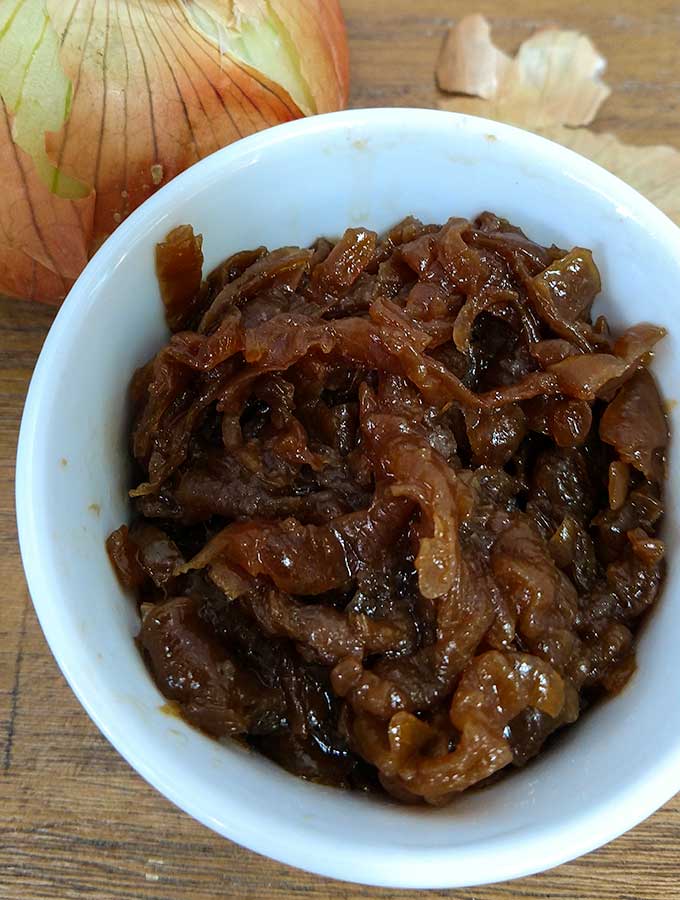 Easy caramelized onions in the slow cooker. Freeze and have ready at a moments notice