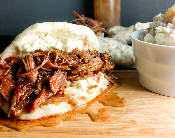 Pulled pork bao bun