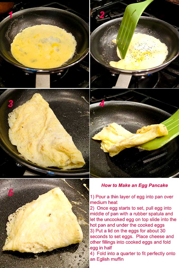 Egg pancakes are the perfect low car, low calorie protein breakfast