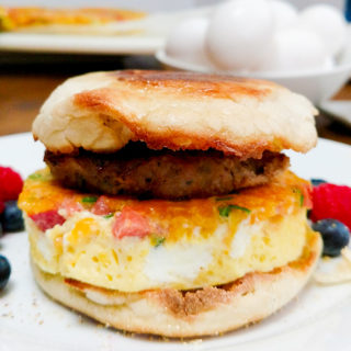 Make ahead freezer breakfast sandwiches are ready in one minute, much healthier fast food breakfast than the drive through
