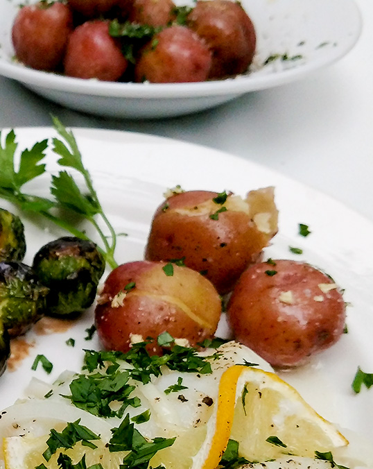 Cook new potatoes as an easy side dish