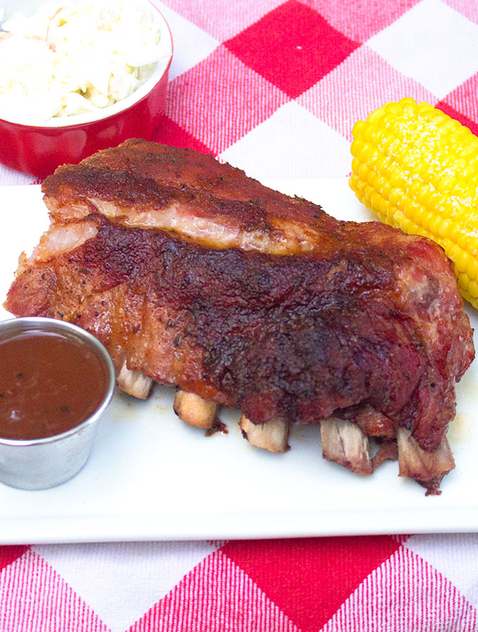 Juicy tender bbq ribs are easy to make and little hands on time
