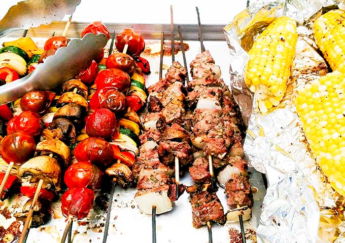 Grilled beef shish kabob recipe in under 30 minutes is perfect for parties