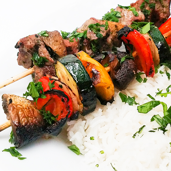 Grilled beef shish kabob recipe in under 30 minutes
