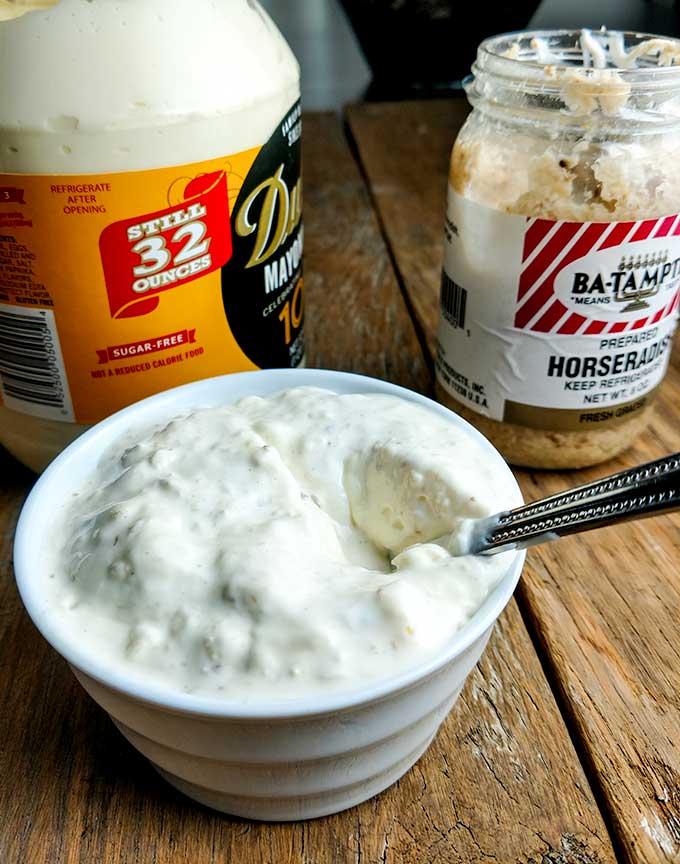 Horseradish sauce for French dip sandwiches