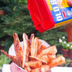 Baked French fries recipe boardwalk style with old bay