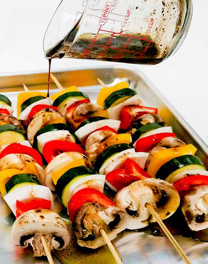 Marinade for vegetables with beef shish kabob recipe