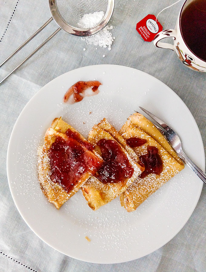 Crepes with jam or Nutella