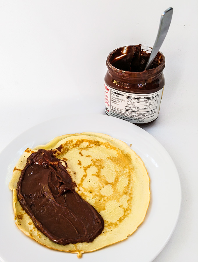 Crepes with Nutella