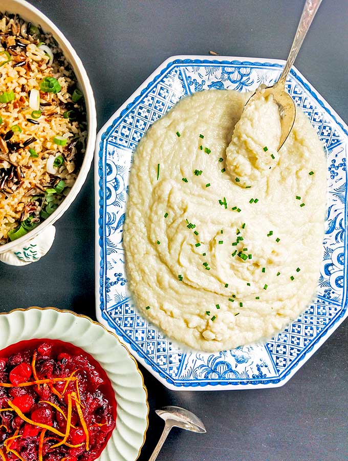 Quick Riced Cauliflower Recipe is an alternative to mashed potatoes