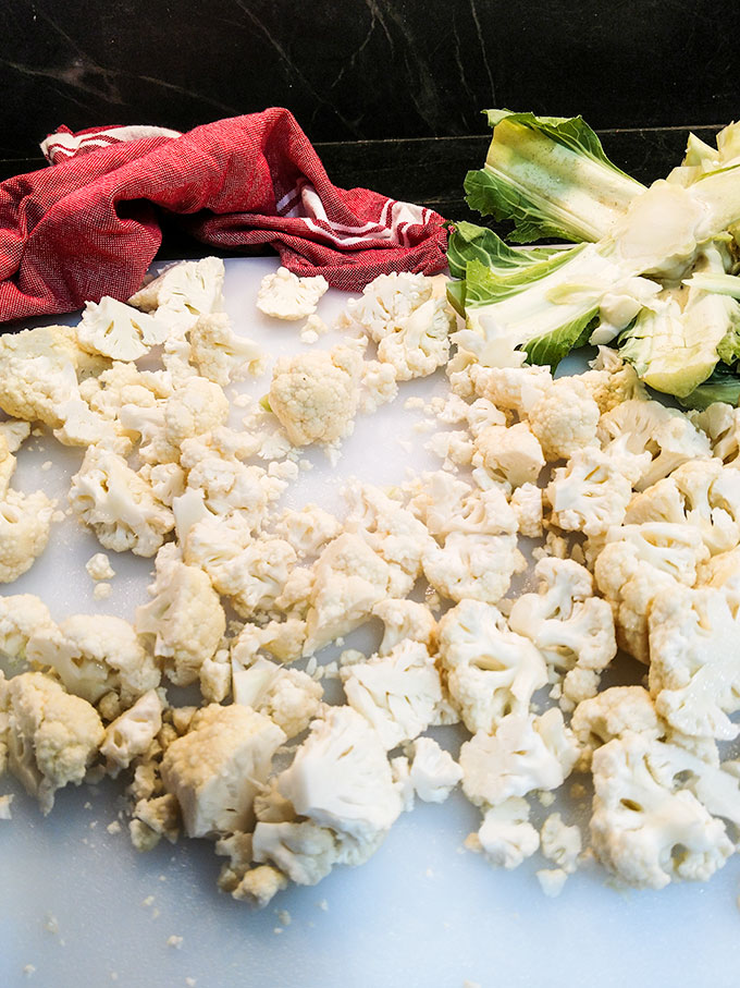 cauliflower florets for roasted cauliflower