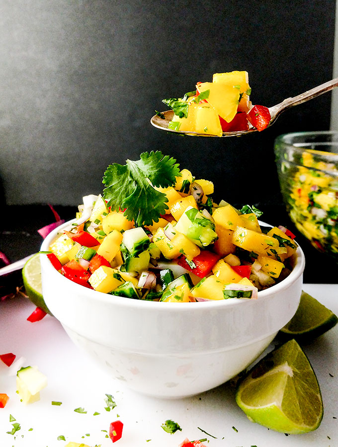 Mango salsa with a kick