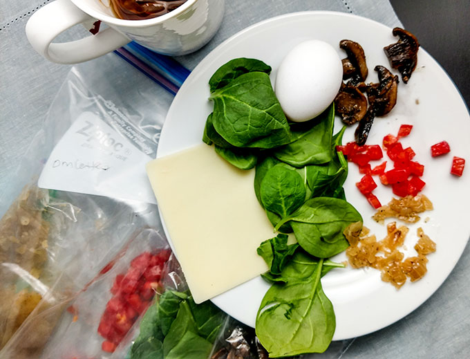 Mushroom and gruyere omelette fillings