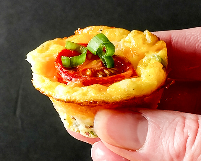 healthy sausage and egg mini muffins