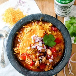 chicken chili with tomatoes ready in under 30 minutes