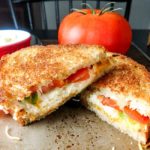 Adult grilled cheese with bacon and tomato