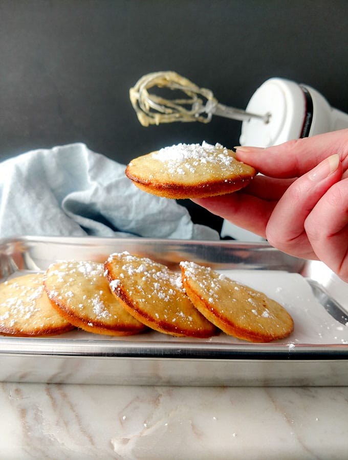 healthy banana muffins tops hand held