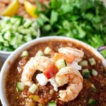 gazpacho with shrimp