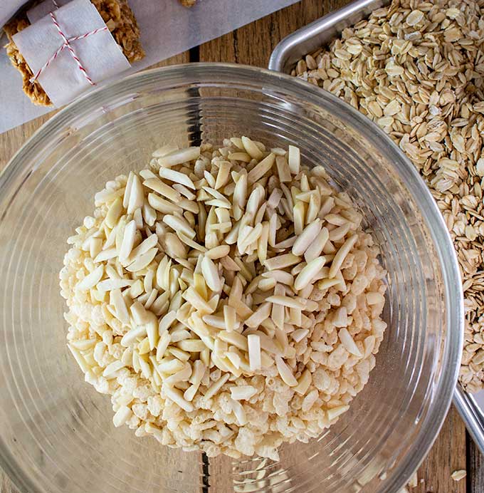 Peanut butter granola bar dry ingredients