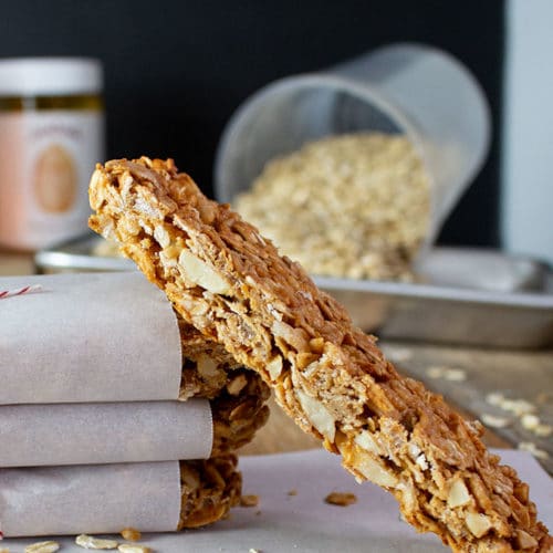 Homemade Peanut Butter Granola Bar Recipe On The Go Bites