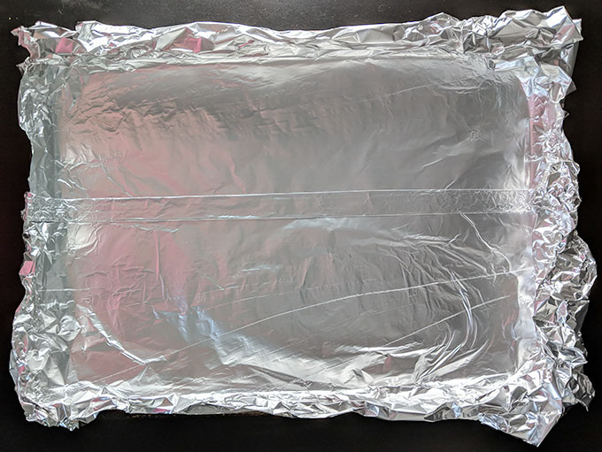 foil lined tray for baking bacon in the oven