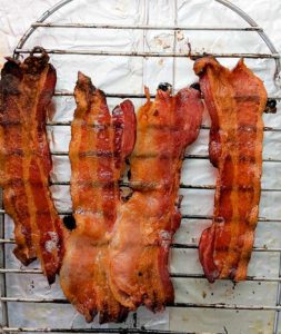 baking bacon in the oven on a rack