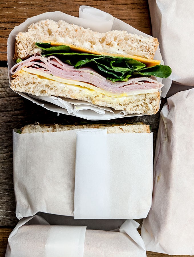 How To Wrap A Sandwich, No Plastic Baggie - On The Go Bites