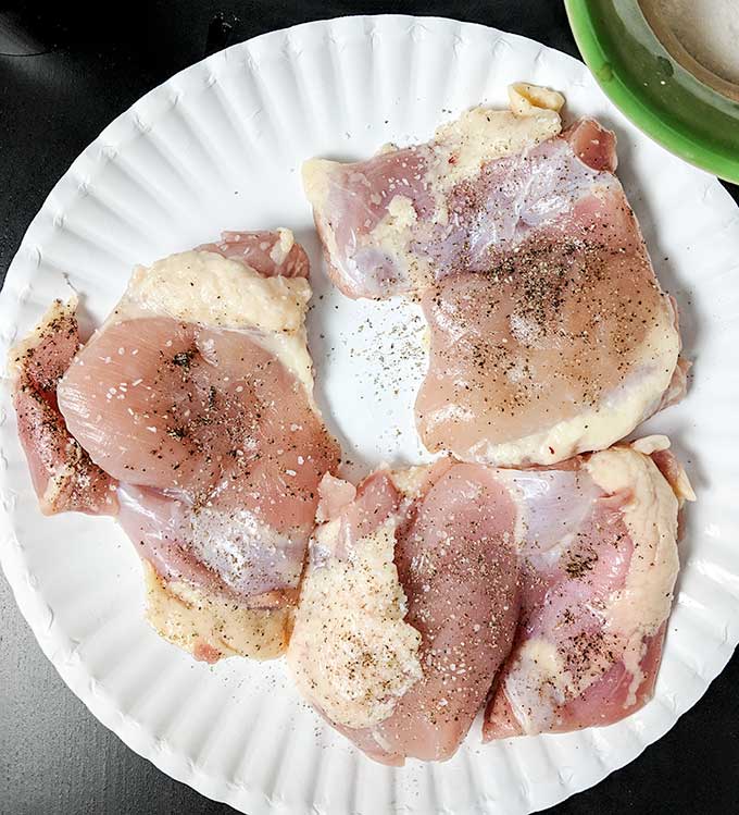 raw chicken for chicken Caesar wraps