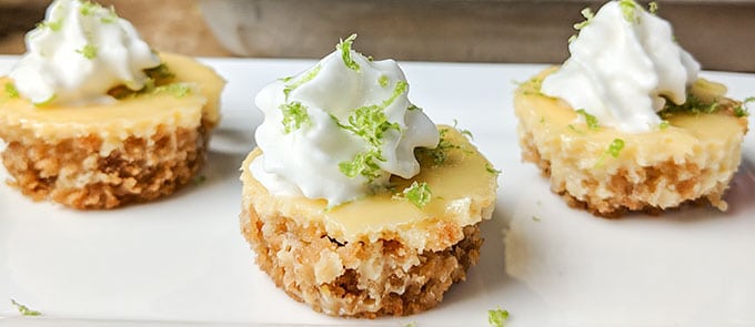 mini key lime pie bites trio