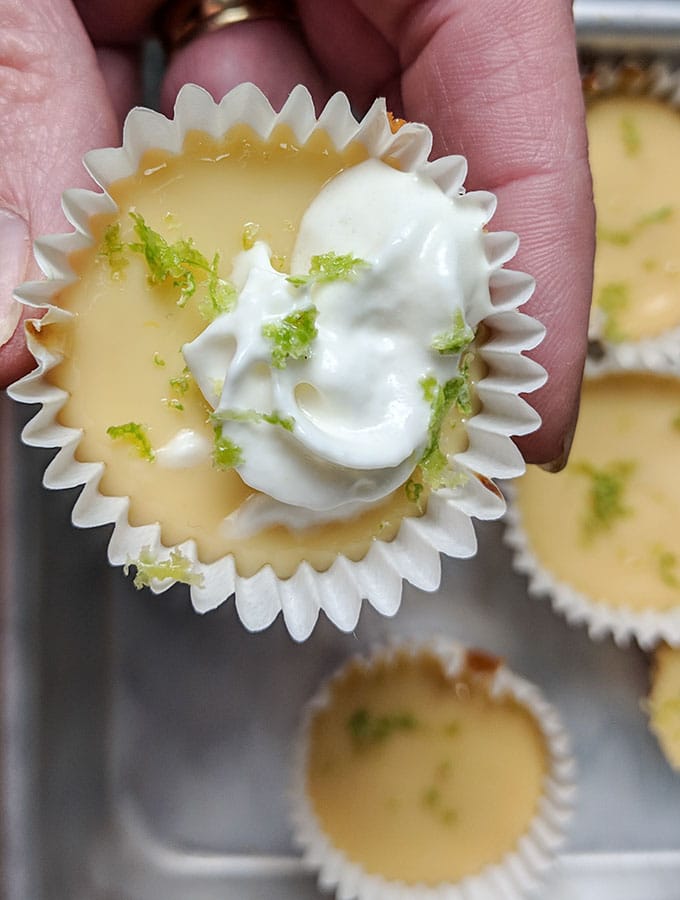 Mini key lime pie bites