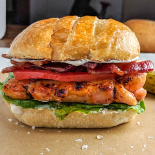 chicken caesar sandwich with bacon