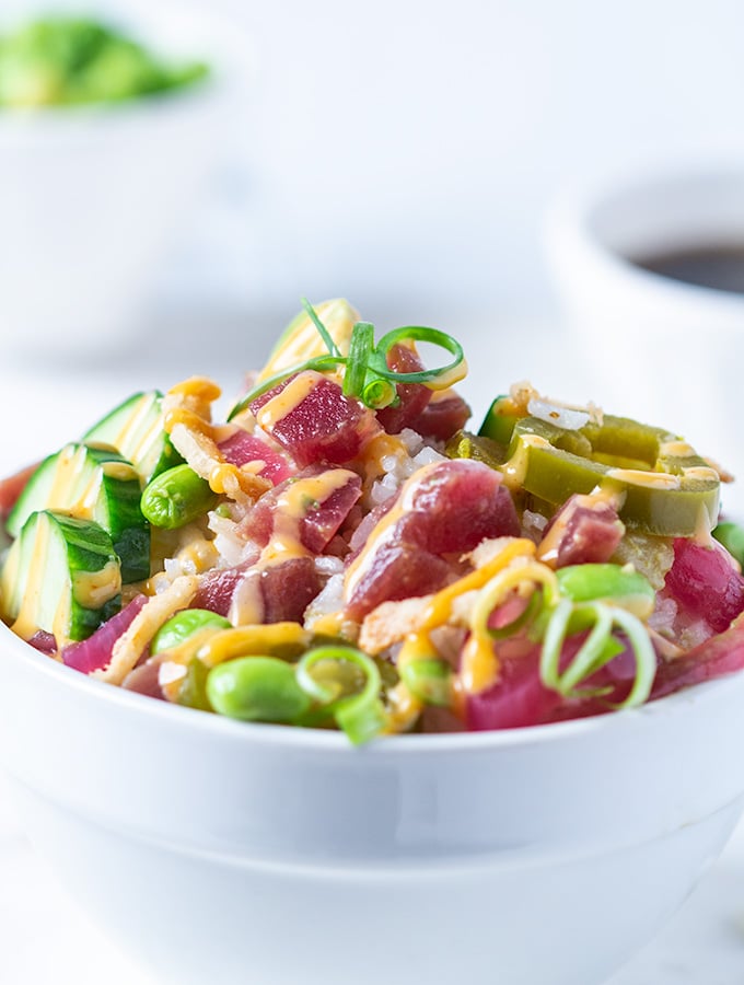 Ahi poke bowl recipe