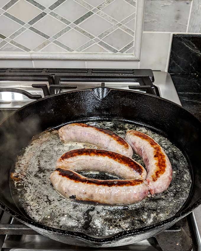 How To Cook Brats On The Stove - On The Go Bites