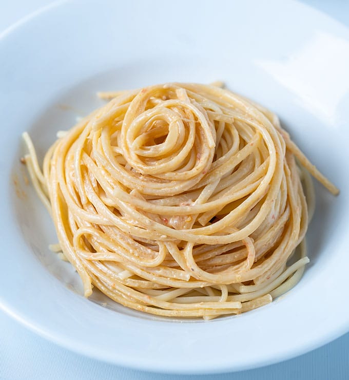 one pot pasta stack dressed