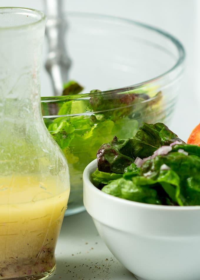 apple cider vinaigrette emulsified