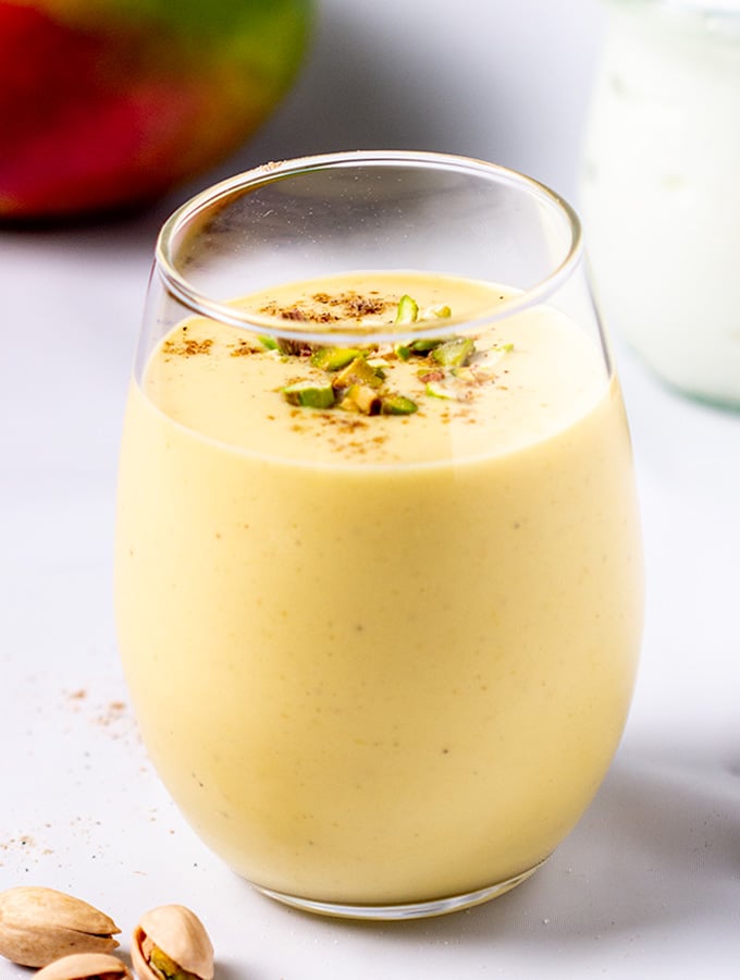 Mango Lassi Recipe, A Yogurt Smoothie - On The Go Bites