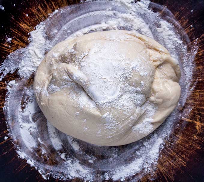 pizza dough for smoked salmon bagel pizza