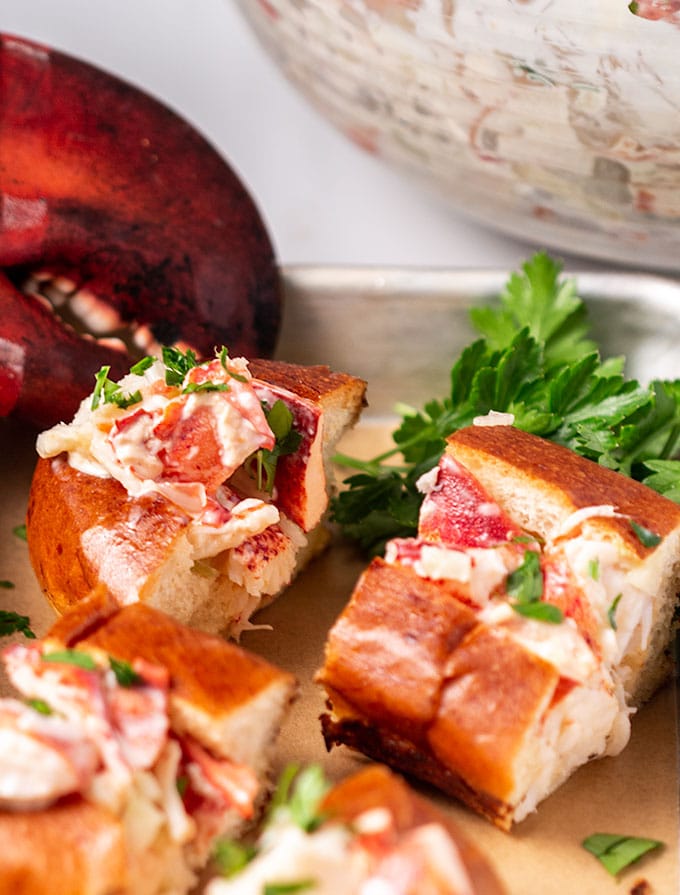 New England lobster roll bites