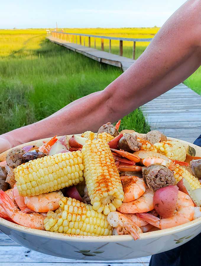 how to serve low country boil recipe