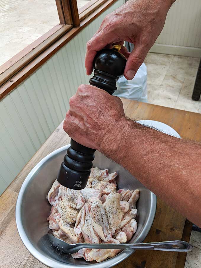 seasoning grilled chicken wings