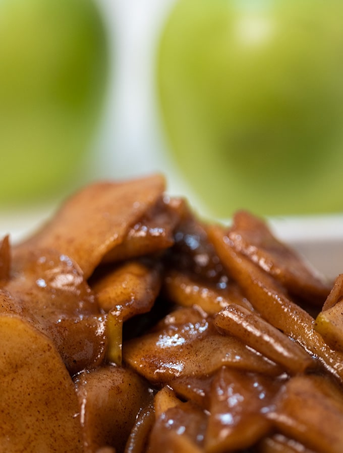 cinnamon apples close up