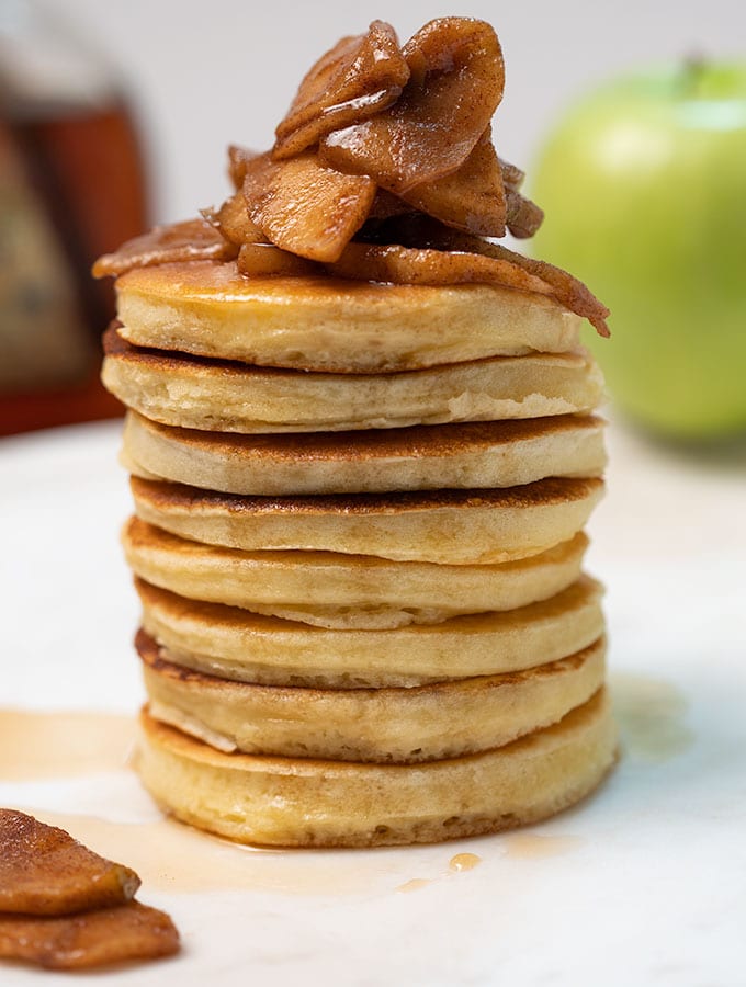 cinnamon apples recipe on pancakes