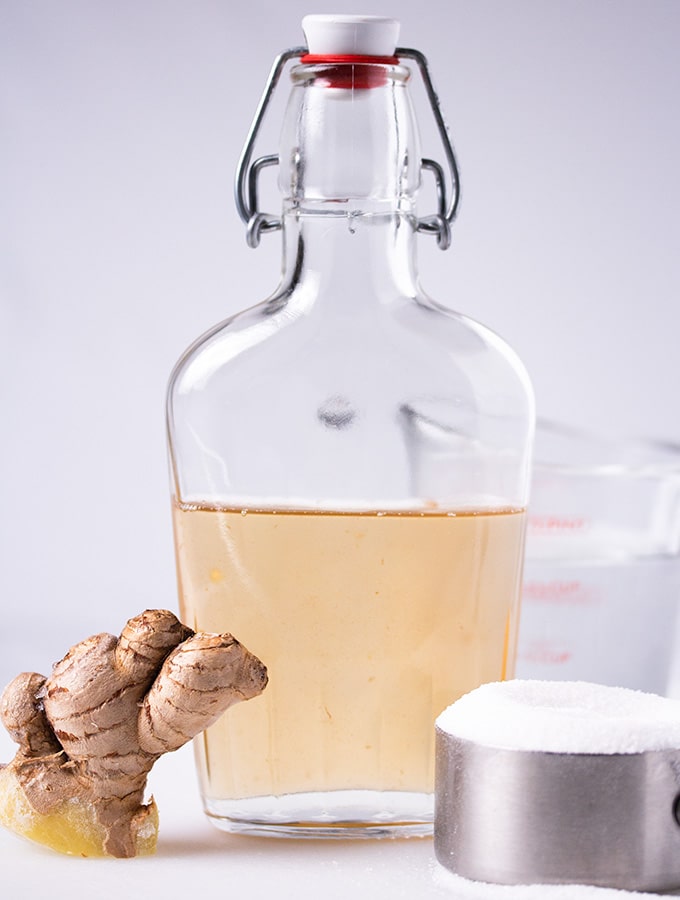 homemade ginger simple syrup