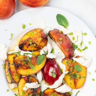 grilled peach salad